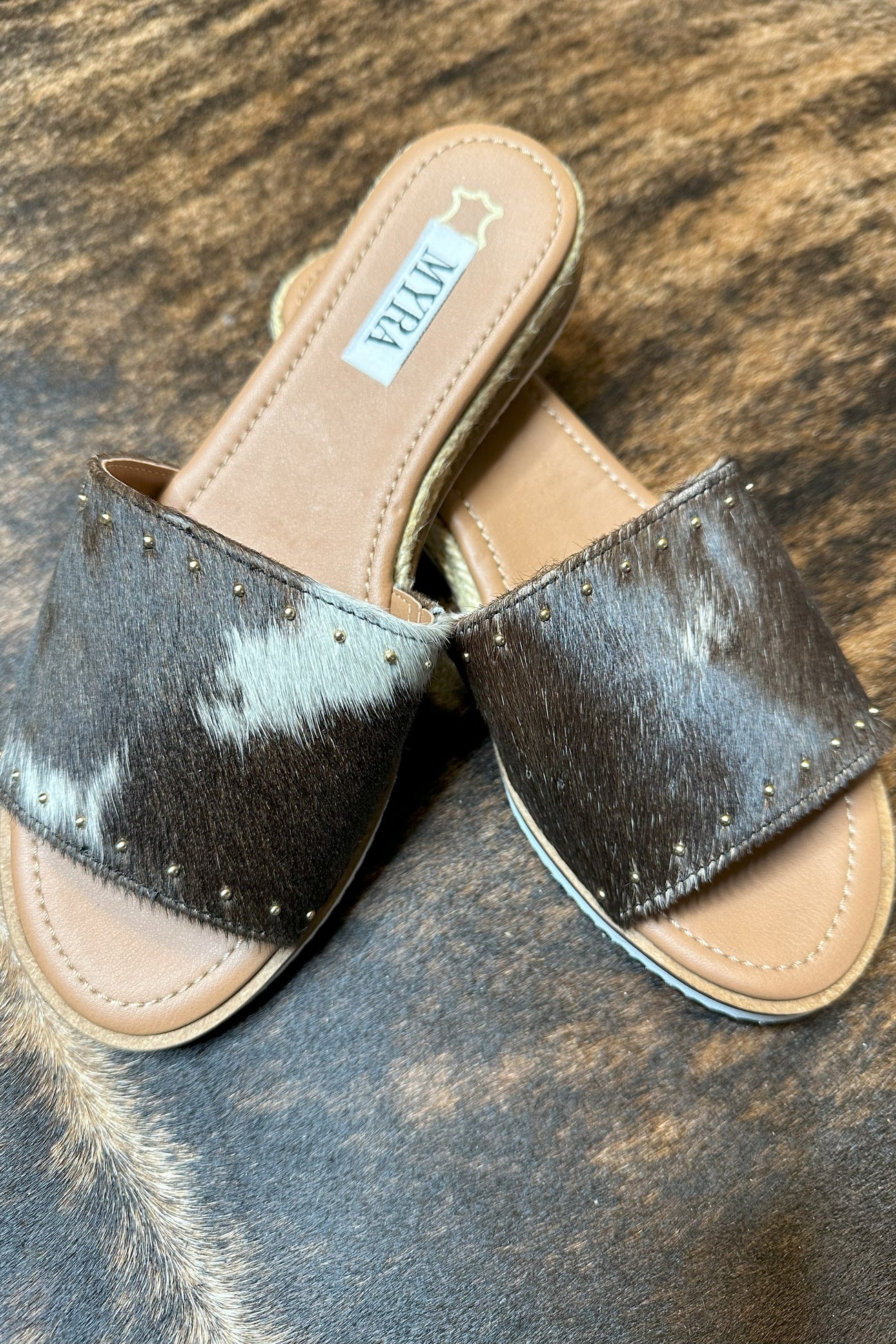 cowhide flats